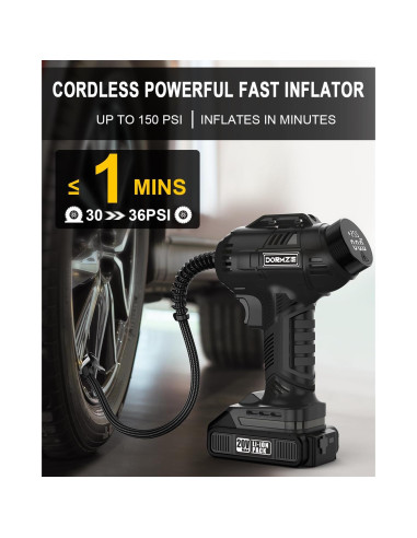 Compresor de Aire DORMZIE ST189CD 150 PSI Portátil 20V
