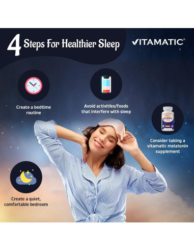 Tabletas de Melatonina Vitamatic 20 mg Sabor Baya 720 Tabletas