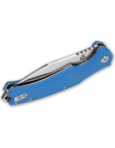 Cuchillo Plegable QSP Snipe D2 Mango G10 Azul EDC 212mm