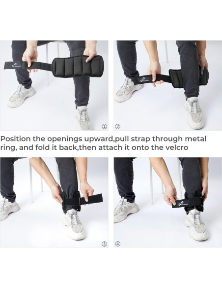 Pesas de Tobillo Ajustables Sportneer 0.9-4.5 kg Neopreno Pesas de Tobillo Ajustables Sportneer 0.9-4.5 kg Neopreno