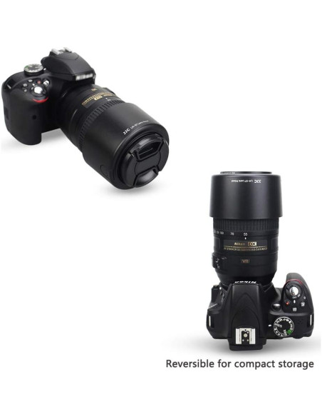 Capucha Reversible JJC para Lente Nikon AF-S DX 55-300mm Capucha Reversible JJC para Lente Nikon AF-S DX 55-300mm