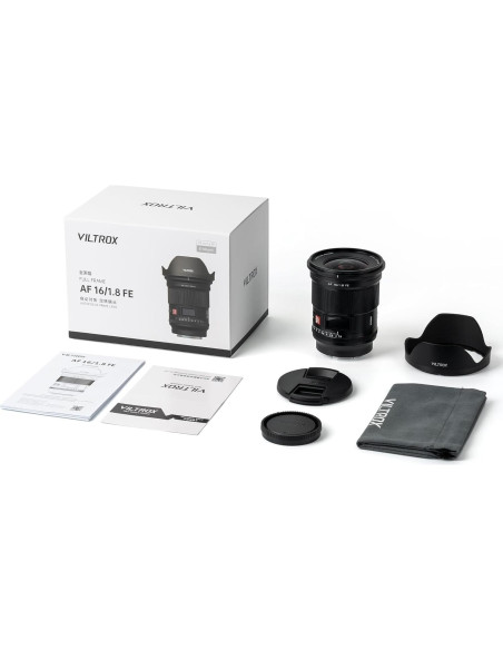 Lente VILTROX AF 16mm f/1.8 FE para Sony E - Gran Angular Lente VILTROX AF 16mm f/1.8 FE para Sony E - Gran Angular