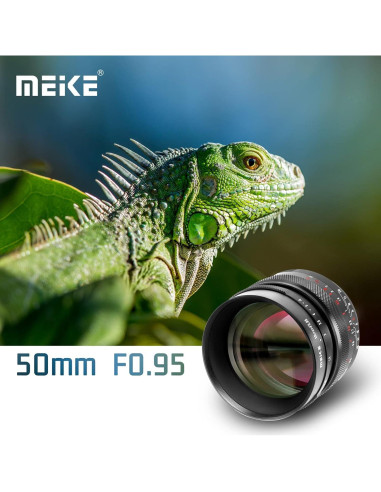 Lente Meike 50mm F0.95 Manual para Canon RF - Compacta y Ligera