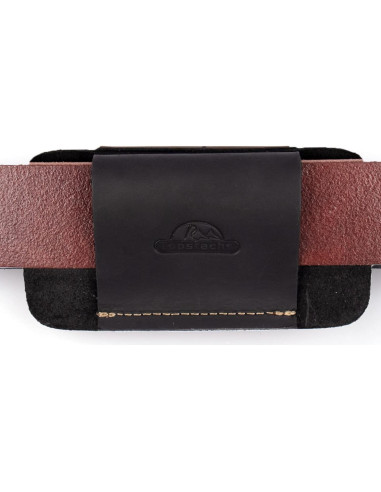 Funda de Cuero Topstache M para Cuchillo y Multiherramienta Negra