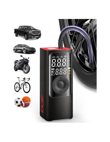 Inflador de Neumáticos BDO NW01-NEW 150 PSI Portátil Negro