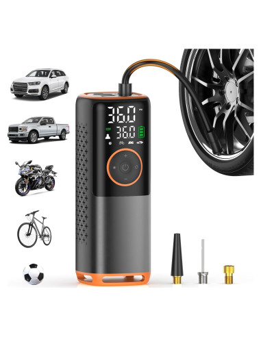 Compresor de Aire ZSX Portátil 160 PSI con Medidor LED