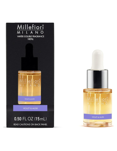 Fragancia Hidrosoluble Millefiori Milano Violeta y Almizcle 15 ml Fragancia Hidrosoluble Millefiori Milano Violeta y Almizcle 15 ml