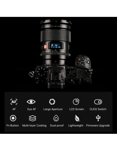 Lente VILTROX AF 16mm F1.8 para Nikon Z-Mount, Gran Angular