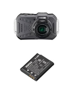 Cámara PENTAX WG-1000 Gris + Batería Recargable D-LI96