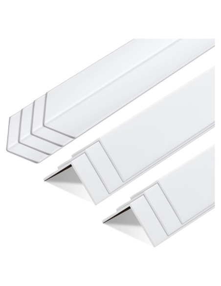 Protectores de Esquinas de Pared Sasylvia 10 Pcs Vinilo Blanco Protectores de Esquinas de Pared Sasylvia 10 Pcs Vinilo Blanco