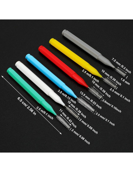 Cepillos Interdentales Patelai 100 Piezas Colores Variados Cepillos Interdentales Patelai 100 Piezas Colores Variados