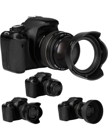 Juego de Parasoles 49mm Veatree para Lentes Canon y Sony
