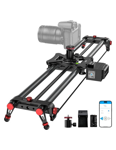 Deslizador de Cámara Motorizado Zecti 80cm Control Dual Deslizador de Cámara Motorizado Zecti 80cm Control Dual