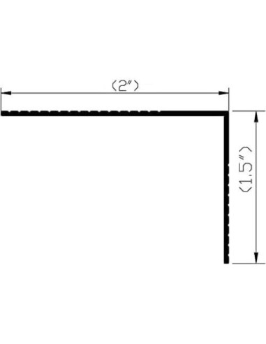 Protector de Borde de Escalera Aluminio Natural 106.68 cm