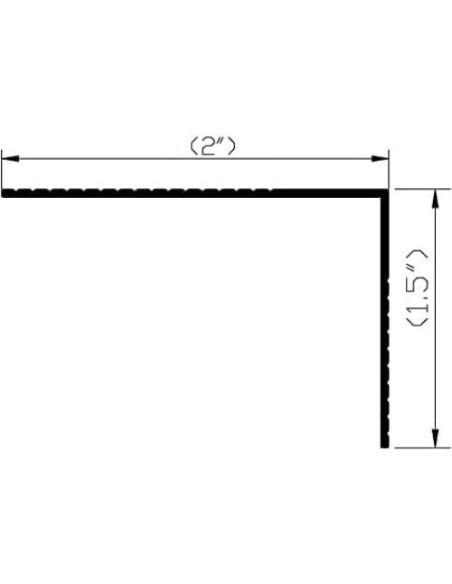 Protector de Borde de Escalera Aluminio Natural 106.68 cm Protector de Borde de Escalera Aluminio Natural 106.68 cm