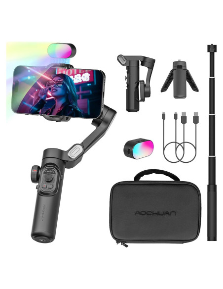 Estabilizador Gimbal AOCHUAN Smart XE Combo1 para Smartphone Estabilizador Gimbal AOCHUAN Smart XE Combo1 para Smartphone