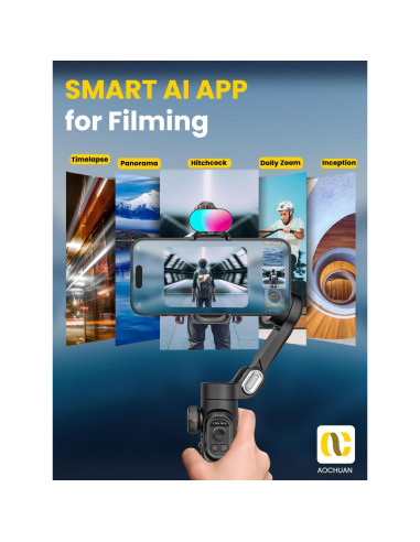 Estabilizador Gimbal AOCHUAN Smart XE Combo1 para Smartphone