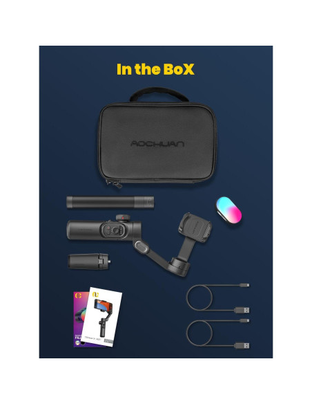 Estabilizador Gimbal AOCHUAN Smart XE Combo1 para Smartphone Estabilizador Gimbal AOCHUAN Smart XE Combo1 para Smartphone