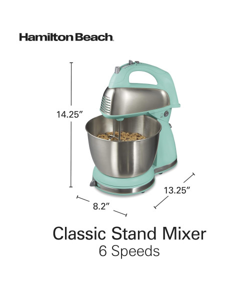 Batidora de Pie y Mano Hamilton Beach 290W 4 Qt 6 Velocidades Batidora de Pie y Mano Hamilton Beach 290W 4 Qt 6 Velocidades