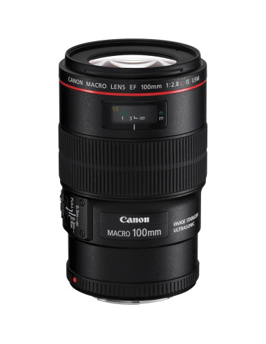 Lente Macro Canon EF 100mm f/2.8L IS USM para DSLR