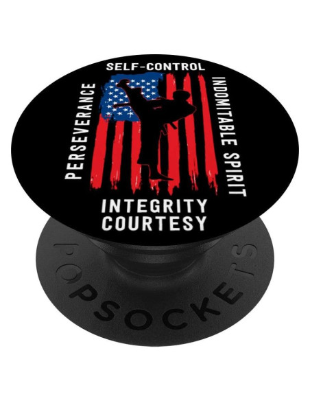 PopSockets Taekwondo 5 Principios Negro Soporte Teléfonos PopSockets Taekwondo 5 Principios Negro Soporte Teléfonos