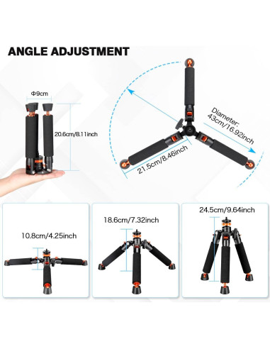 Monopod de cámara Koolehaoda K-266 con trípode 45-177cm