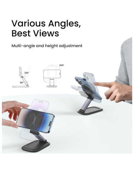 Soporte de Webcam SODI Plegable para iPhone y MacBook - Negro Soporte de Webcam SODI Plegable para iPhone y MacBook - Negro