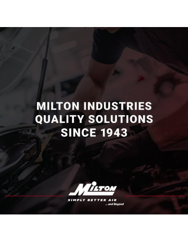 Inflador de Neumáticos Milton 553 con Manómetro y Manguera 1.52m
