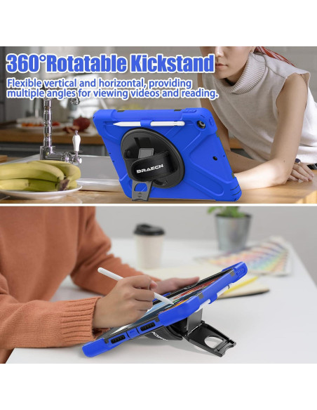 Funda Protectora BRAECNstock para iPad 10.2" 9na/8va/7ma Gen Azul Funda Protectora BRAECNstock para iPad 10.2" 9na/8va/7ma Gen Azul