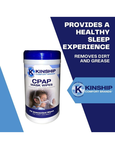 Toallitas CPAP sin fragancia Kinship Comfort Brands - 300 unidades Toallitas CPAP sin fragancia Kinship Comfort Brands - 300 unidades