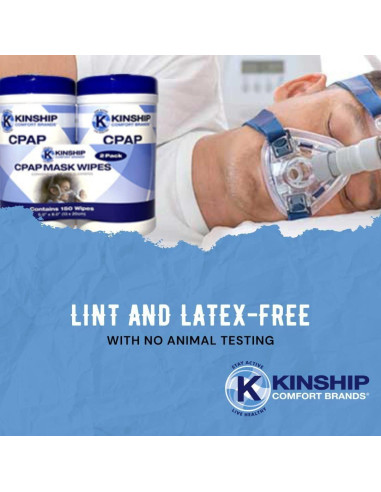 Toallitas CPAP sin fragancia Kinship Comfort Brands - 300 unidades