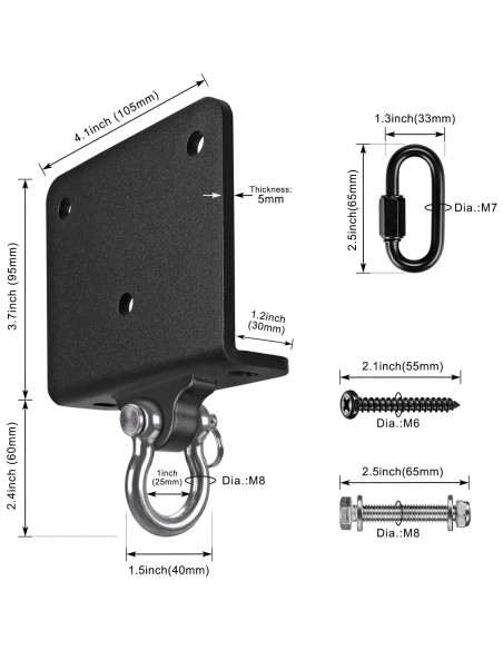 Soporte para Saco de Boxeo BeneLabel BHDH-55 Acero 453kg Soporte para Saco de Boxeo BeneLabel BHDH-55 Acero 453kg