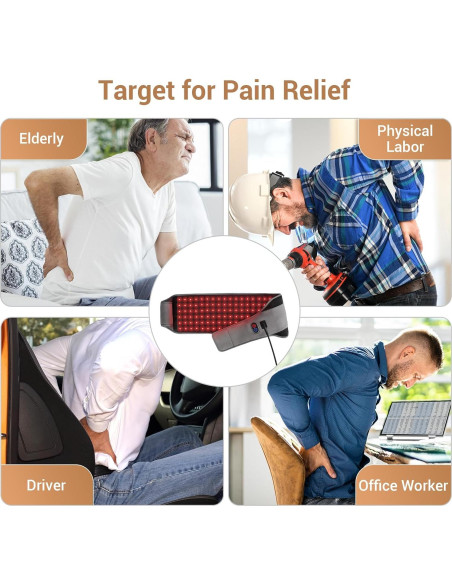 Cinturón Terapia Luz Roja Comfytemp 22W Alivio Dolor Cinturón Terapia Luz Roja Comfytemp 22W Alivio Dolor