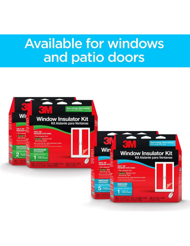Kit Aislante Ventana Interior 3M para 3 Ventanas 0.91x1.52m