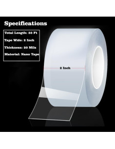 Cinta de Sellado Transparente PackYard 5 cm x 10 m Aislamiento 2