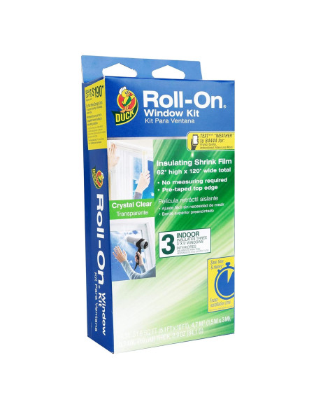 Kit de Película Aislante Duck Brand Roll-On 3 Ventanas PVC Kit de Película Aislante Duck Brand Roll-On 3 Ventanas PVC