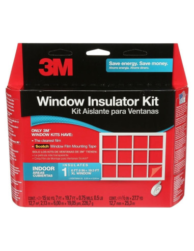 Kit Aislante de Ventana Interior 3M Claro 213.36 x 599.64 cm
