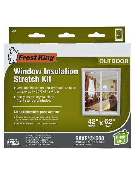 Kit de Aislamiento de Ventana Frost King V93H 107x157 cm Verde Kit de Aislamiento de Ventana Frost King V93H 107x157 cm Verde