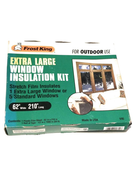 Kit de Aislamiento de Ventana Frost King V95H Extra Grande Kit de Aislamiento de Ventana Frost King V95H Extra Grande