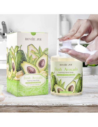 Jabón Espumoso de Manos Romiie Zoi Aguacate 500ml Biodegradable