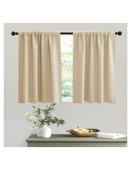 Cortinas Blackout RYB HOME 107x91 cm Beige Biscotti 2 Pcs Cortinas Blackout RYB HOME 107x91 cm Beige Biscotti 2 Pcs