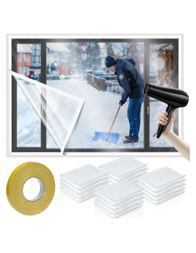 Kit Aislante de Ventanas Chivertion 12 Piezas 120x160 cm