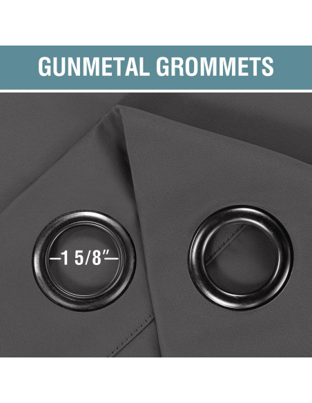 Cortinas Blackout H.VERSAILTEX 52x84 Gris Carbón Aislantes Cortinas Blackout H.VERSAILTEX 52x84 Gris Carbón Aislantes