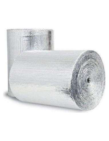 Aislante Reflectante de Burbuja Doble R8 0.91m x 3.05m Plata