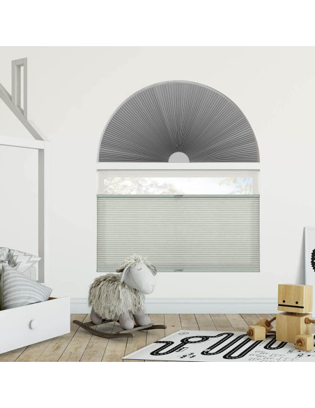 Cortina Arqueada Blackout Mucol 61 cm Gris Aislamiento Térmico Cortina Arqueada Blackout Mucol 61 cm Gris Aislamiento Térmico