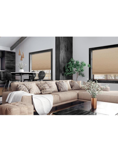 Cortina Plisada Redi Shade 76.2x162.6cm Natural Sin Herramientas