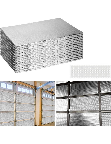 Kit Aislamiento Térmico JIAHEE para Puerta de Garaje 16 Piezas