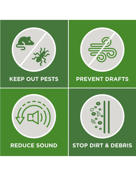 Sello Bajo Puerta Vinilo M-D 91.44 cm Marrón Resistente Sello Bajo Puerta Vinilo M-D 91.44 cm Marrón Resistente