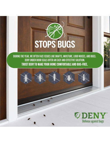 Sello Bajo Puerta Vinilo M-D 91.44 cm Marrón Resistente