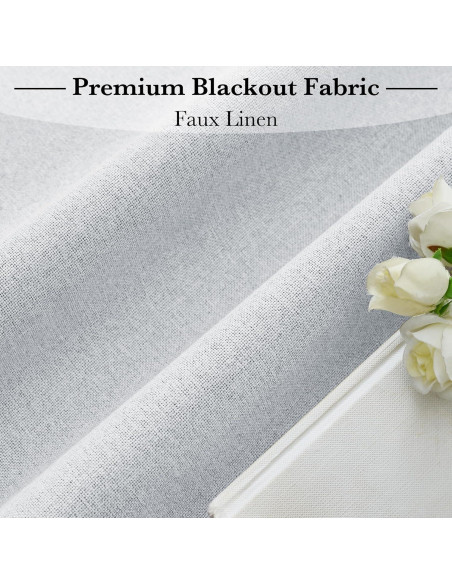 Cortina Opaca de Lino RYB HOME 66x203 cm Blanca Grisácea Cortina Opaca de Lino RYB HOME 66x203 cm Blanca Grisácea